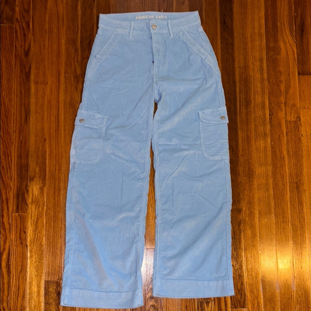 NEW American Eagle Cargo Corduroy Wide Leg Pants